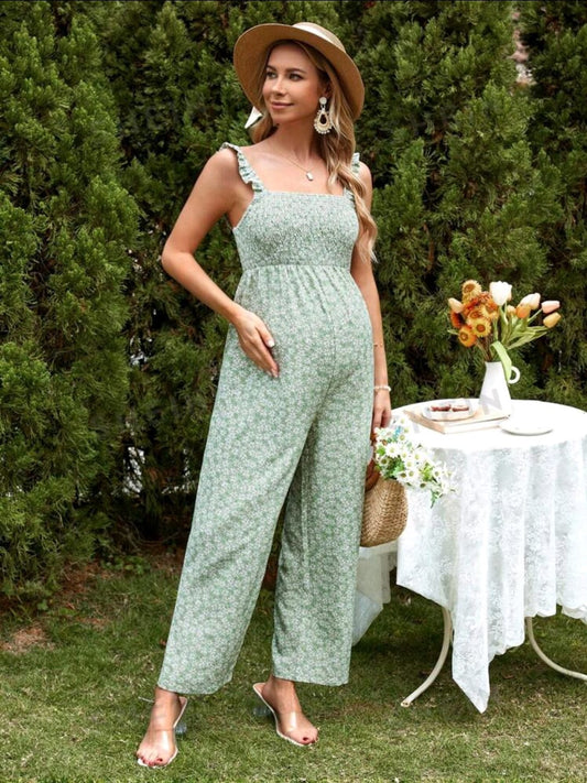 Jumpsuit verde maternidad