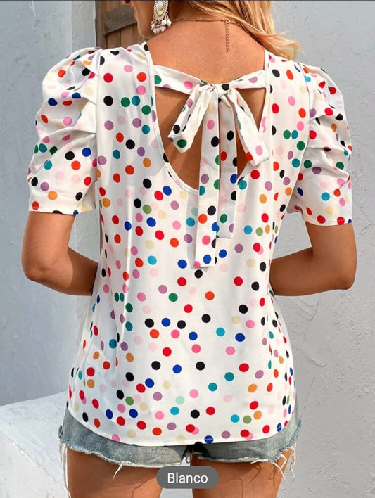 Blusa Puntos de colores