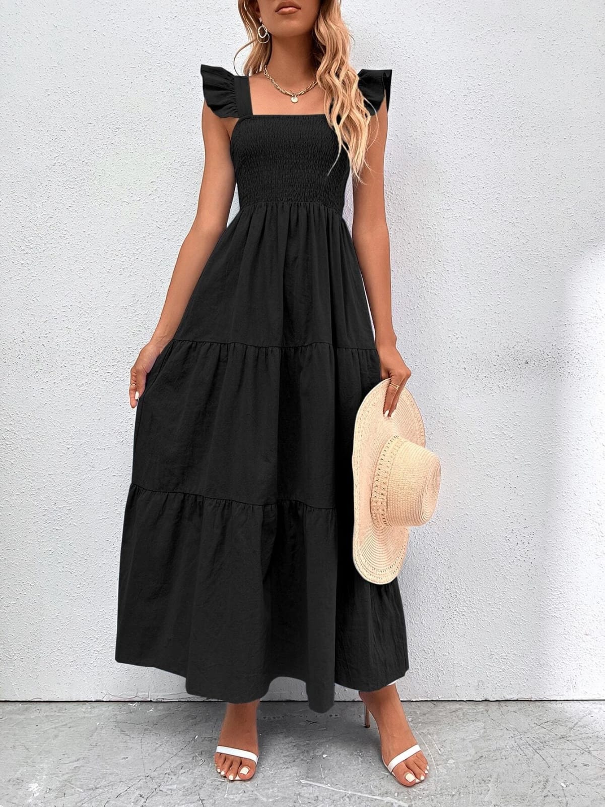 Vestido Maxi Negro – Fresco, Atemporal y Perfecto para el Verano