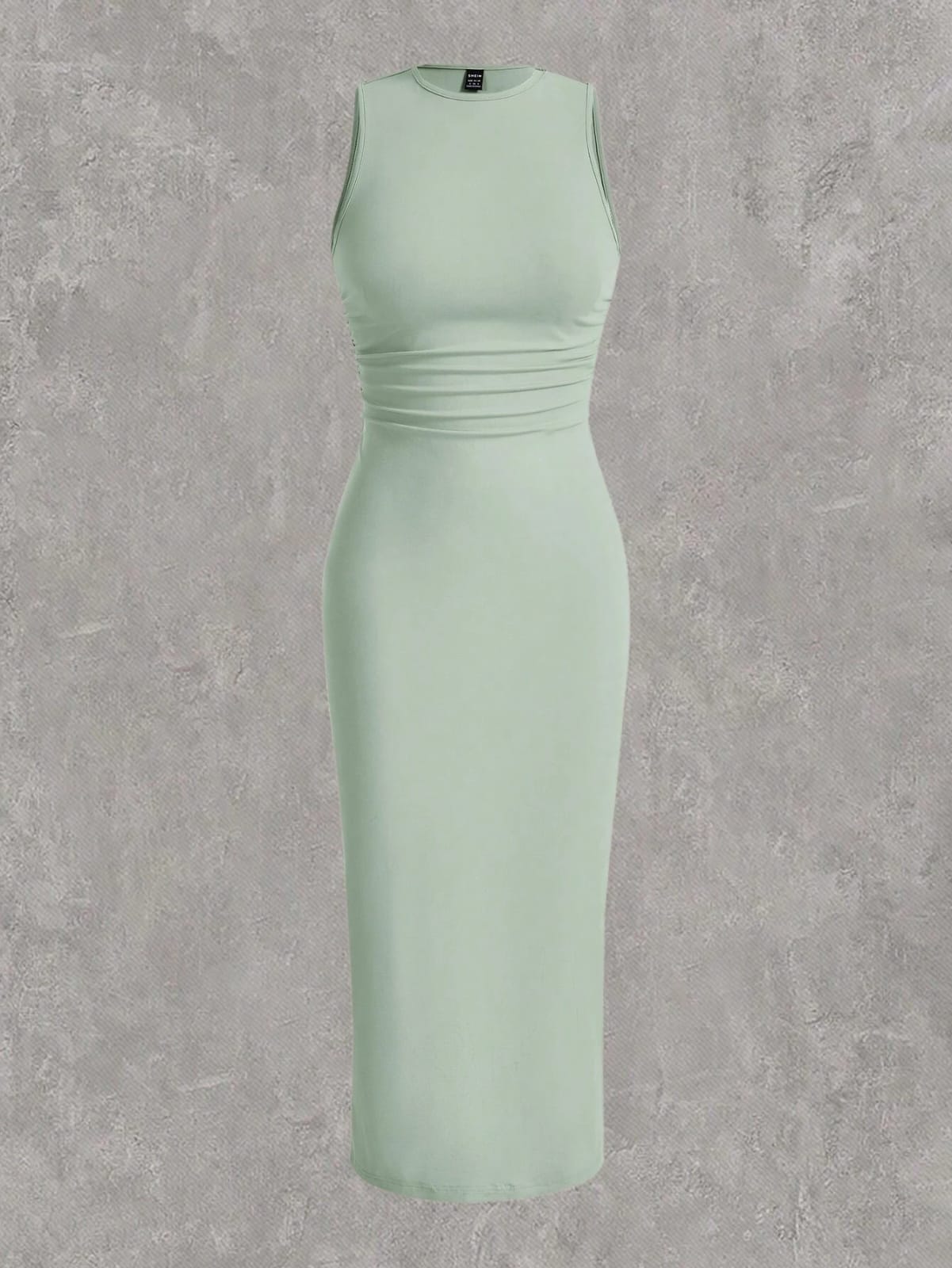 Vestido largo Básico Menta sin mangas