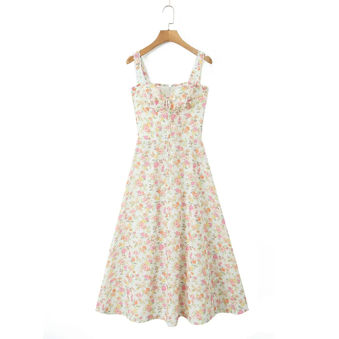Vestido midi estampado floral Talla pequeña