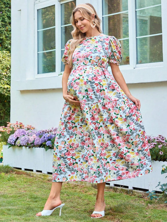 Vestido Maternidad Estampado largo