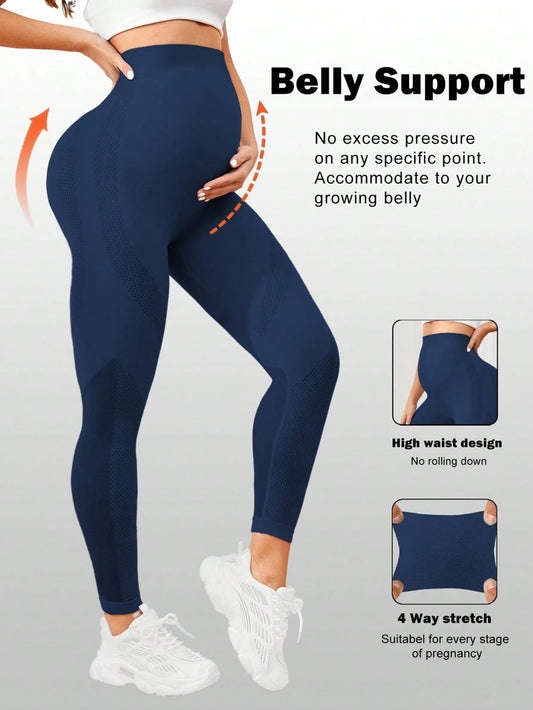 Leggings Maternidad Azul