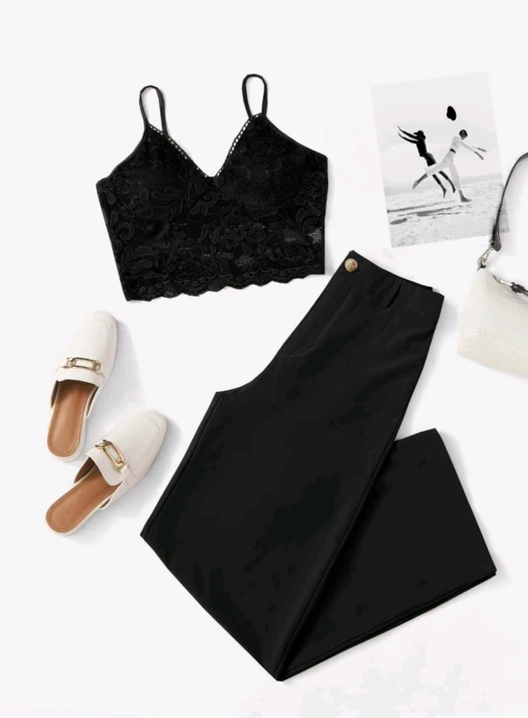Conjunto Negro Bordado