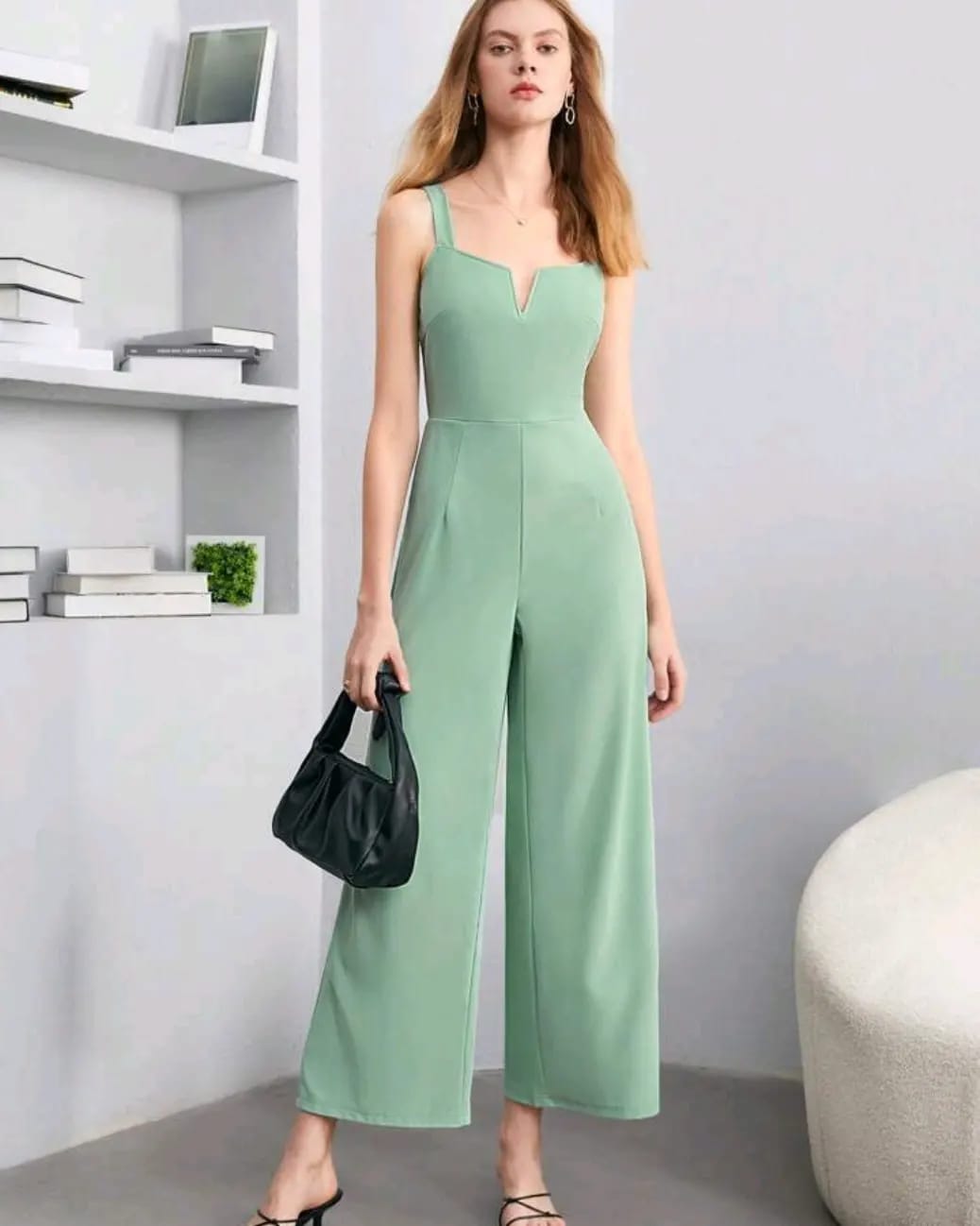 Jumpsuit menta de tirantes