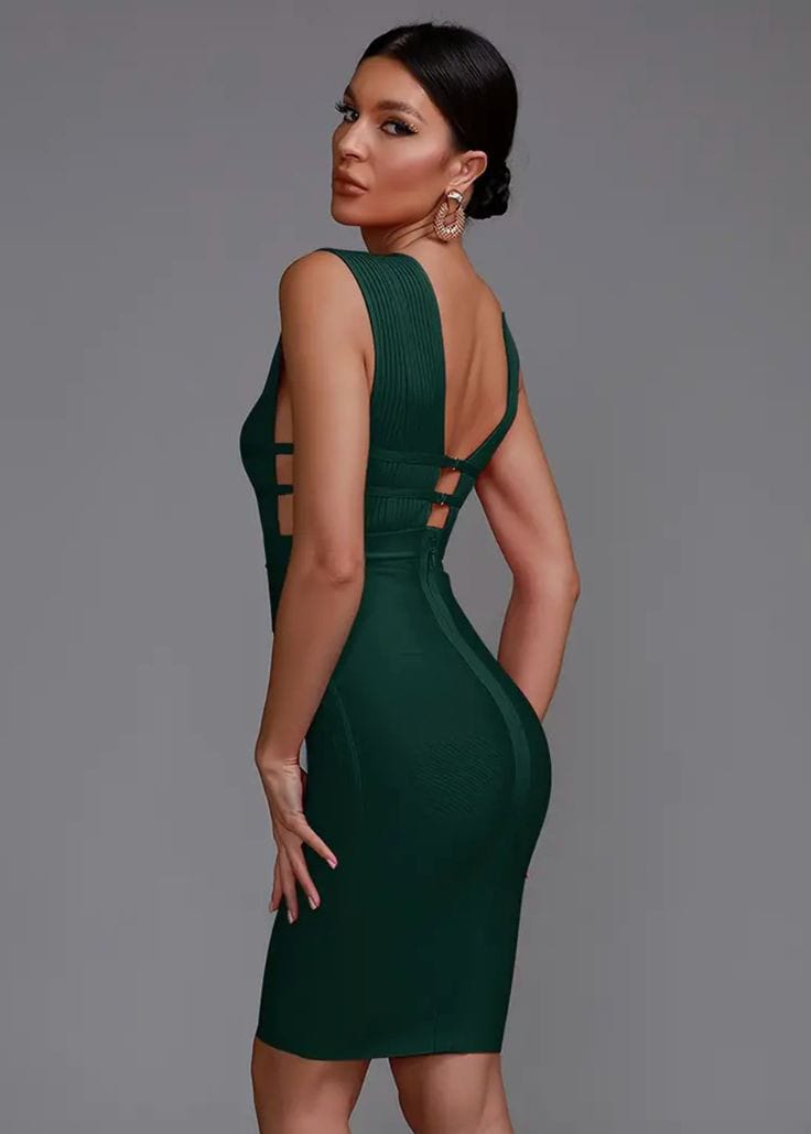 Vestido verde de noche