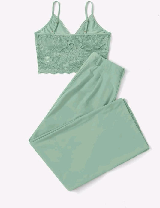 Conjunto Menta Bordado