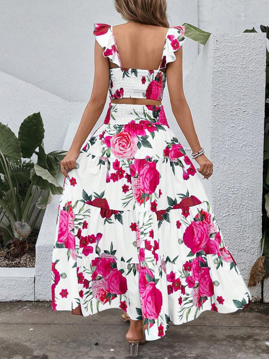 Conjunto Falda Estampado Blanco