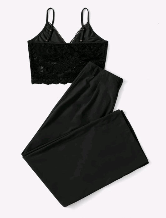Conjunto Negro Bordado