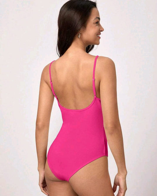 Bodysuit fuscia de algodon