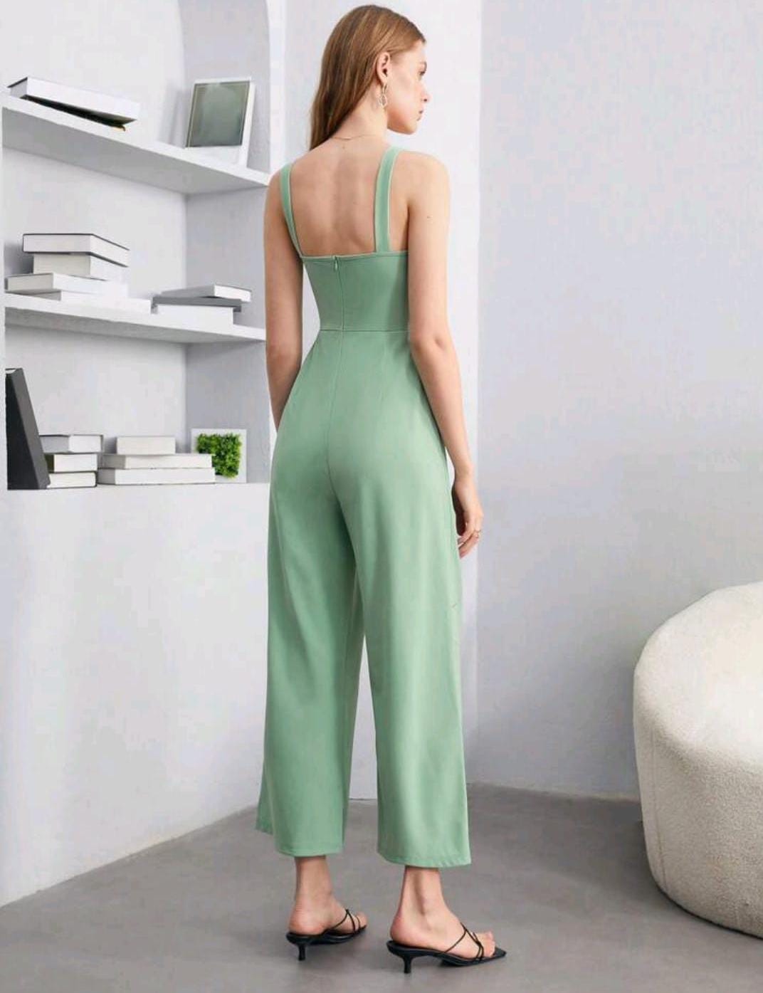 Jumpsuit menta de tirantes