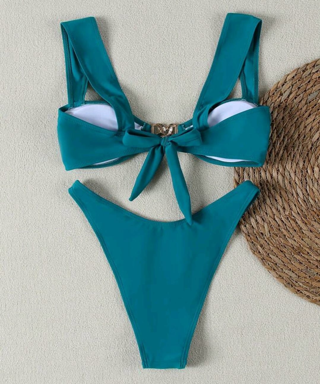 Traje de baño de dos piezas para mujer con diseño de estrella de mar