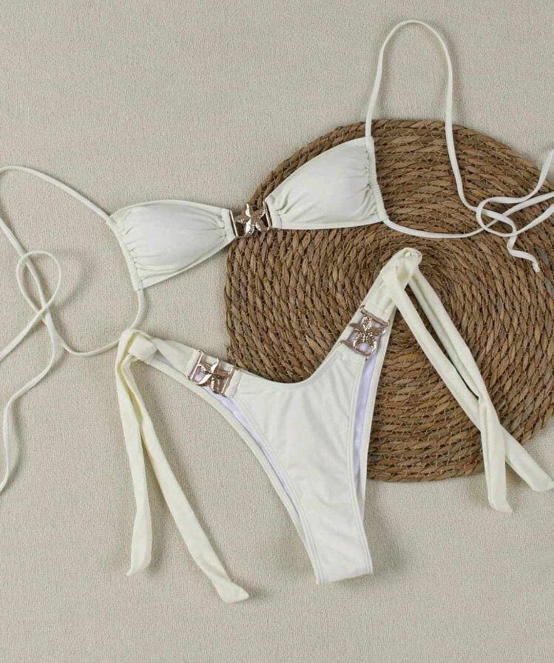Traje de baño de dos piezas para mujer con estrella de mar