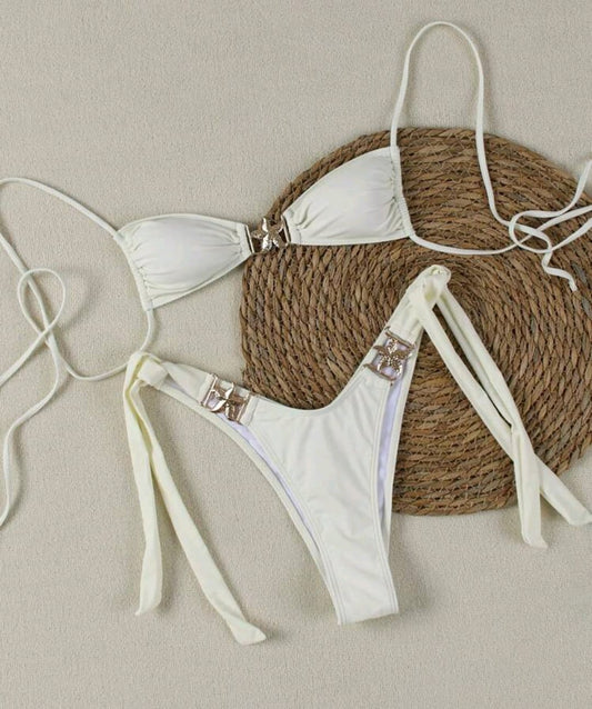 Traje de baño de dos piezas para mujer con estrella de mar