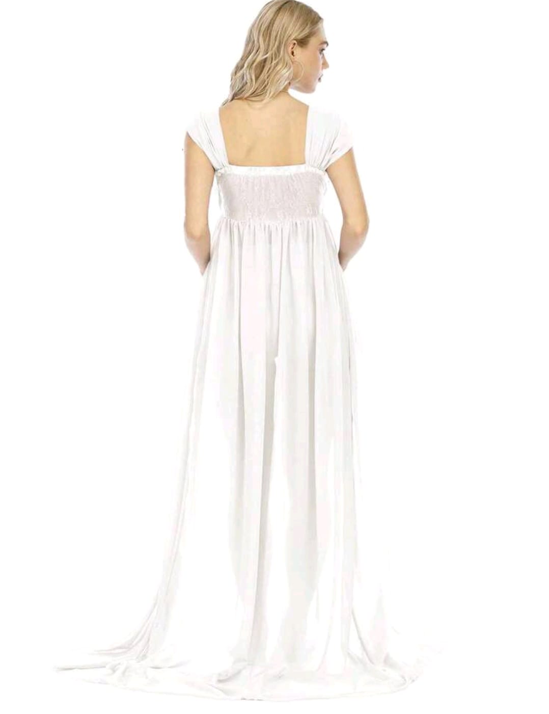 Vestido Maternidad para Fotografía color blanco
