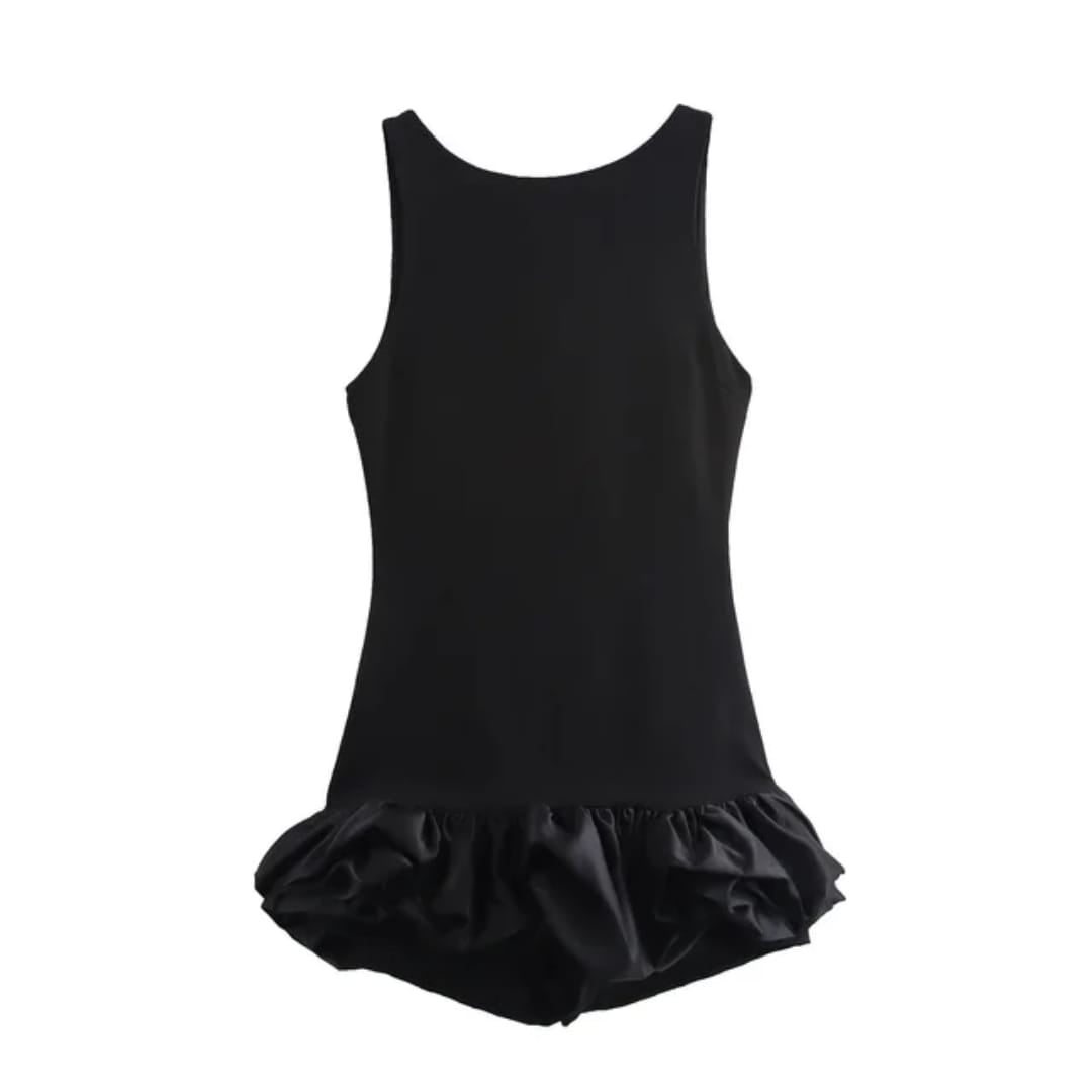 Vestido corto para graduaciónes, eventos, tipo coctel falda fruncida