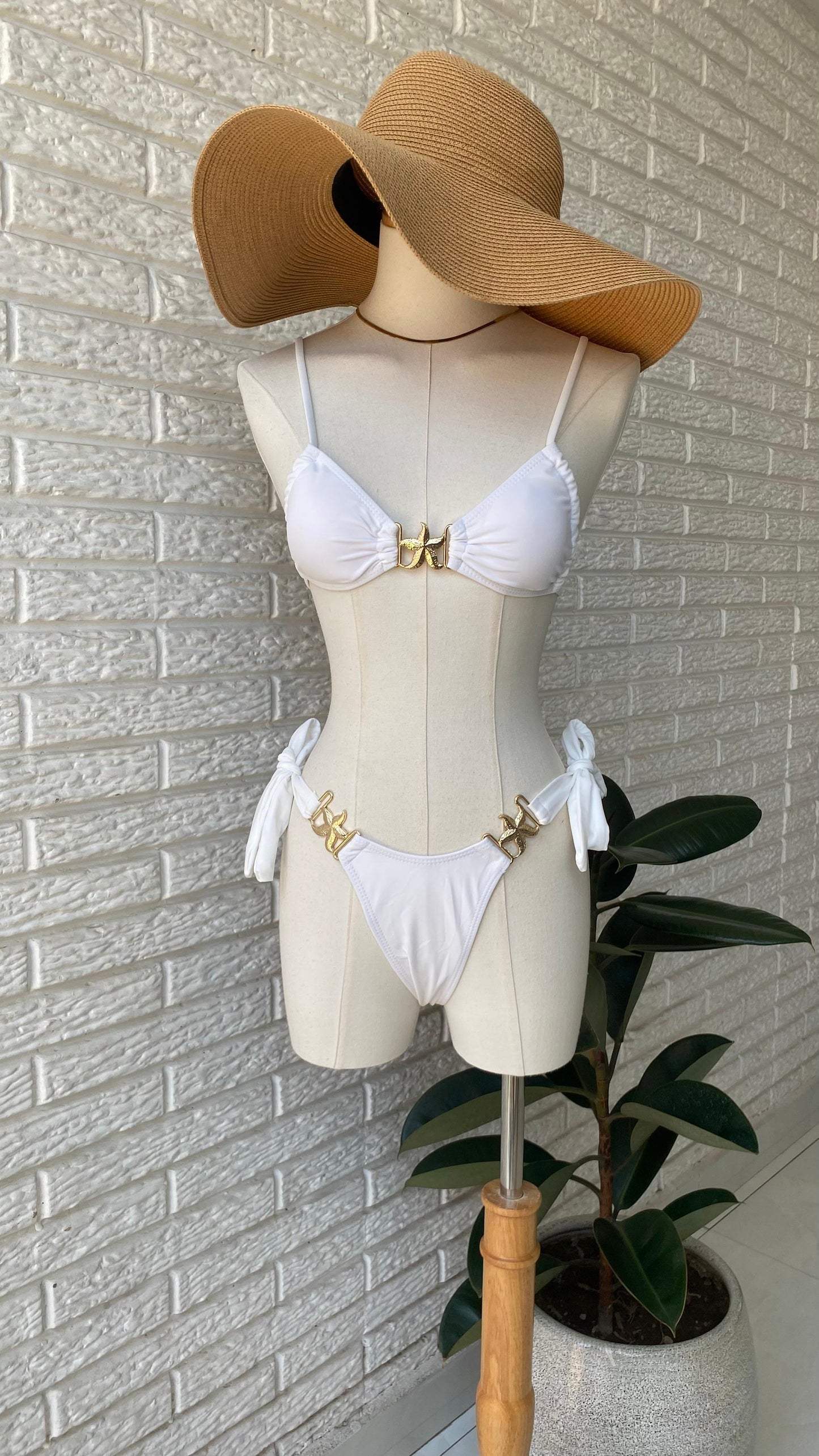 Traje de baño de dos piezas para mujer con estrella de mar