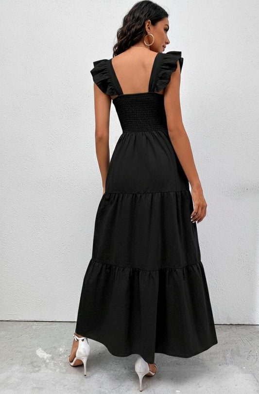 Vestido Maxi Negro – Fresco, Atemporal y Perfecto para el Verano