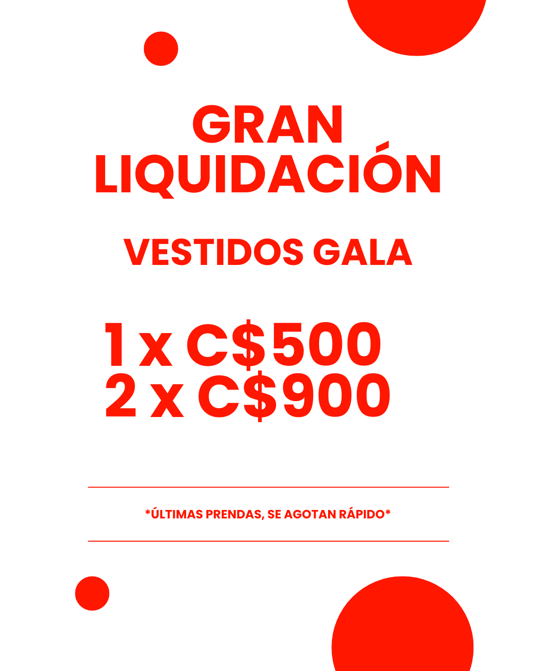 Liquidación Gala