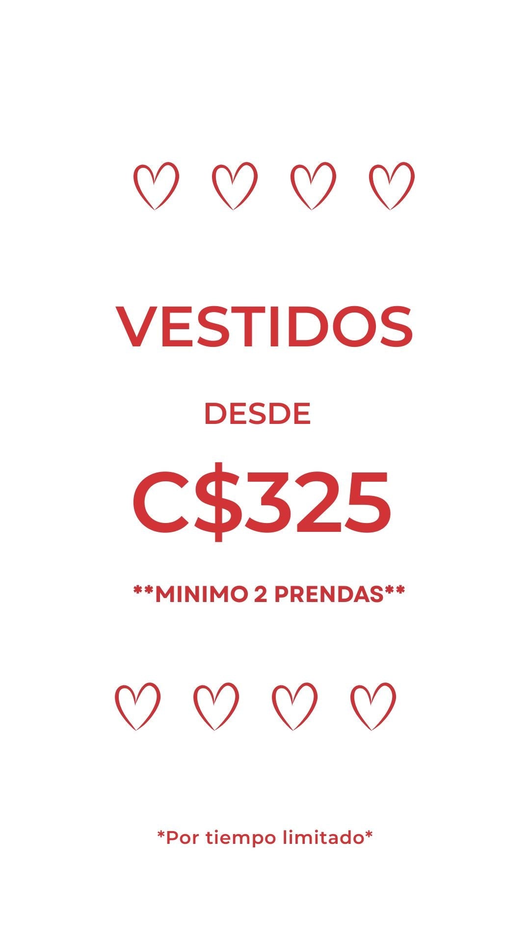 Vestidos desde C$325