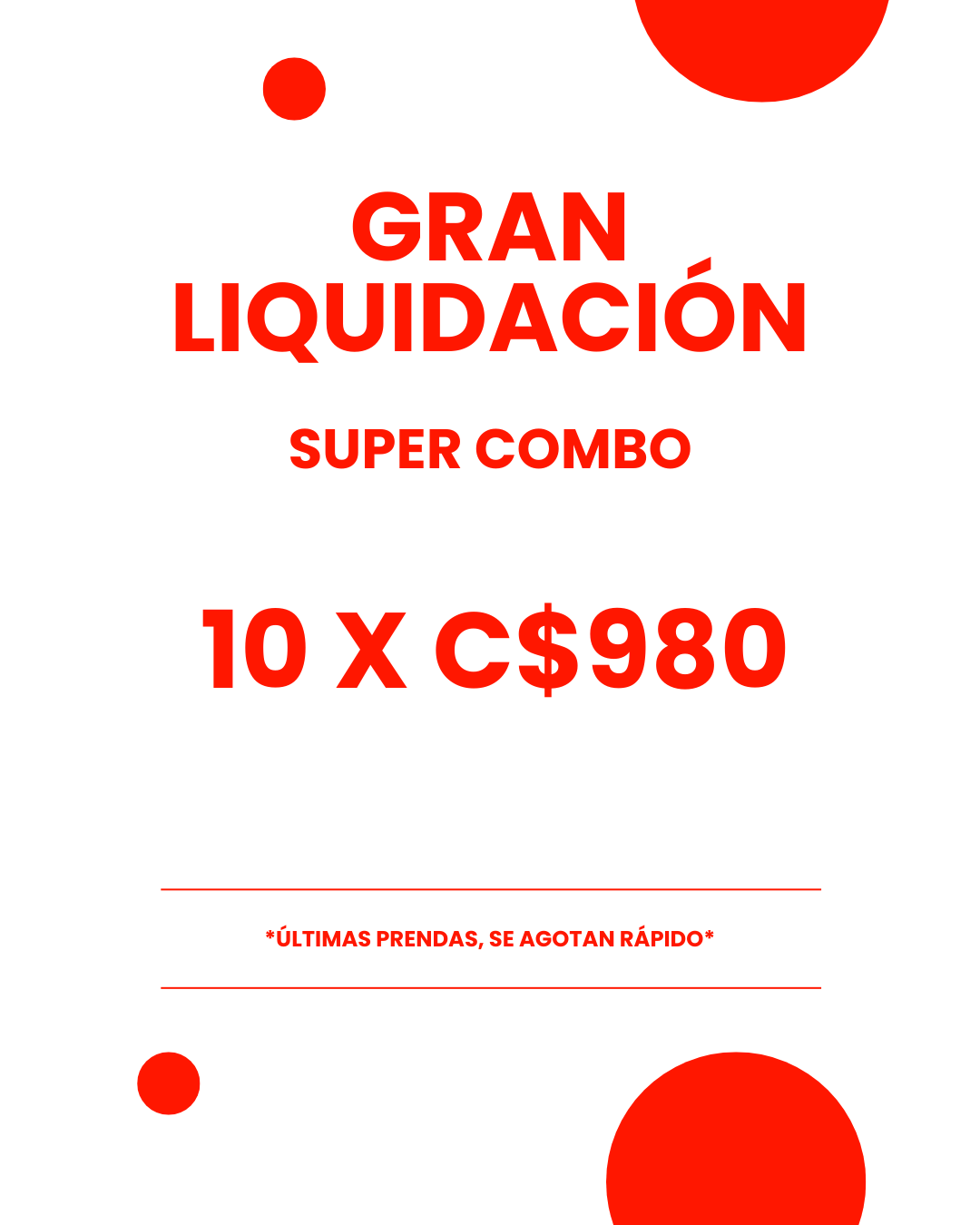 🔥10 Prendas x C$980