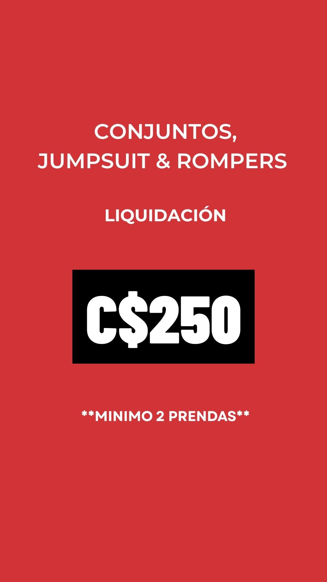 Conjuntos, Jumpsuits y Rompers C$250
