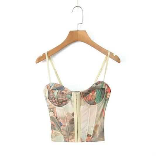 Top tipo corset vintage