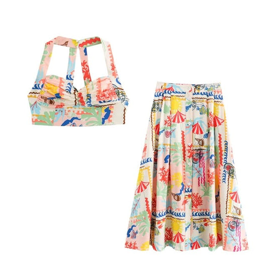 Conjunto top y falda tipo Zara