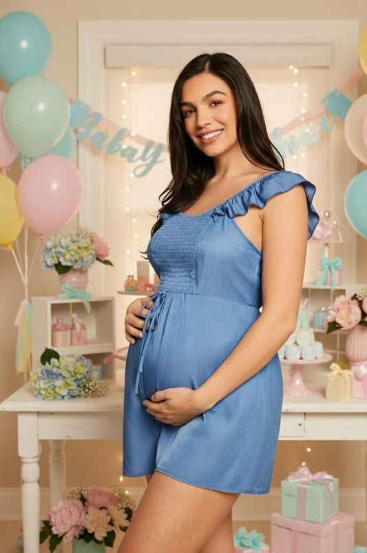 Romper lactancia azul