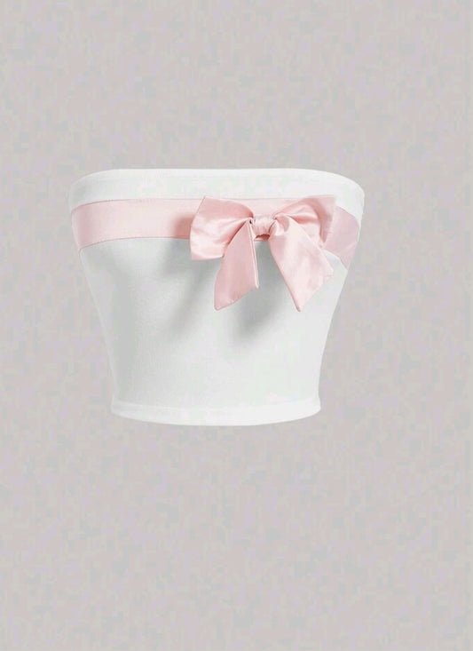 Top blanco Lazo