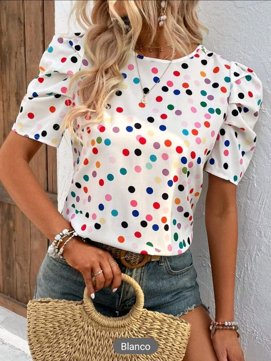 Blusa Puntos de colores