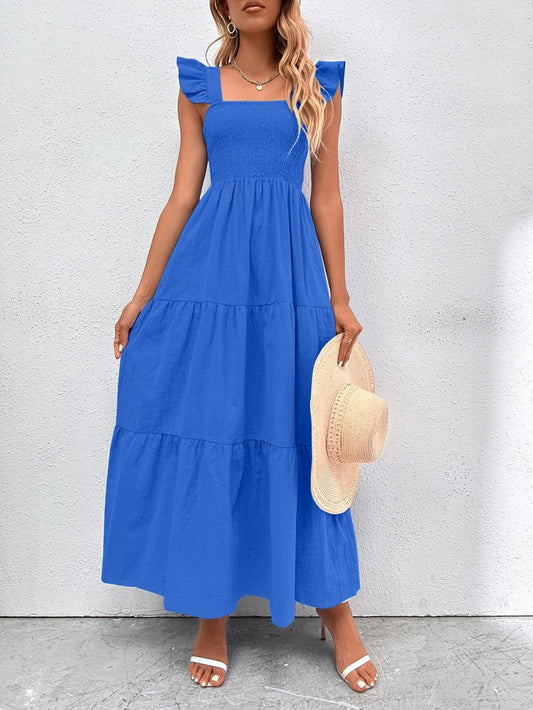 Vestido largo azul