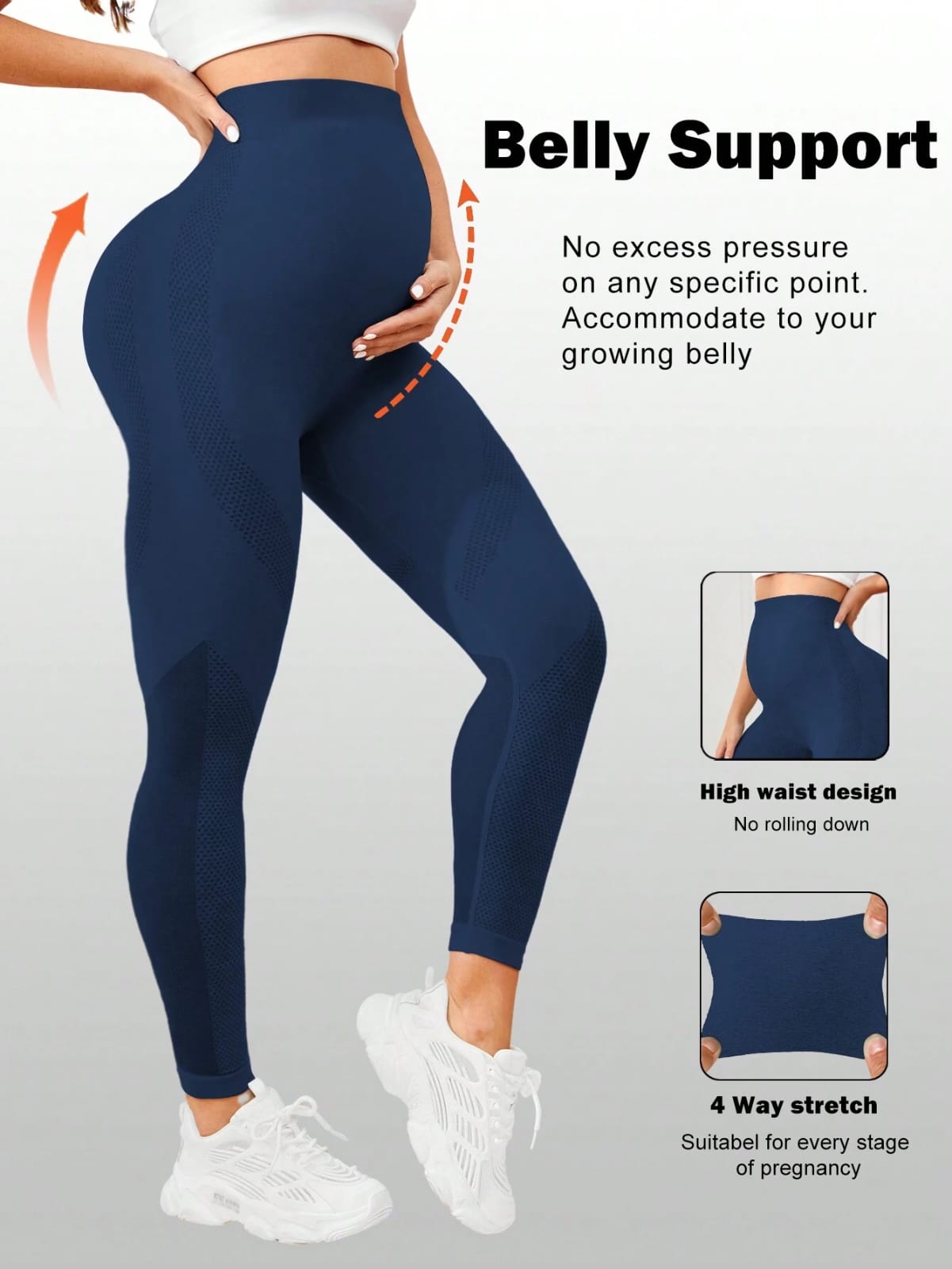 Leggings Maternidad Azul