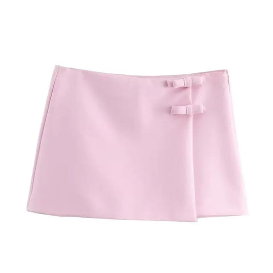 Short falda rosa