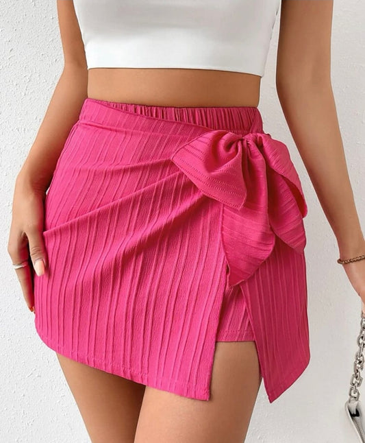 Skort Fucsia con Lazo