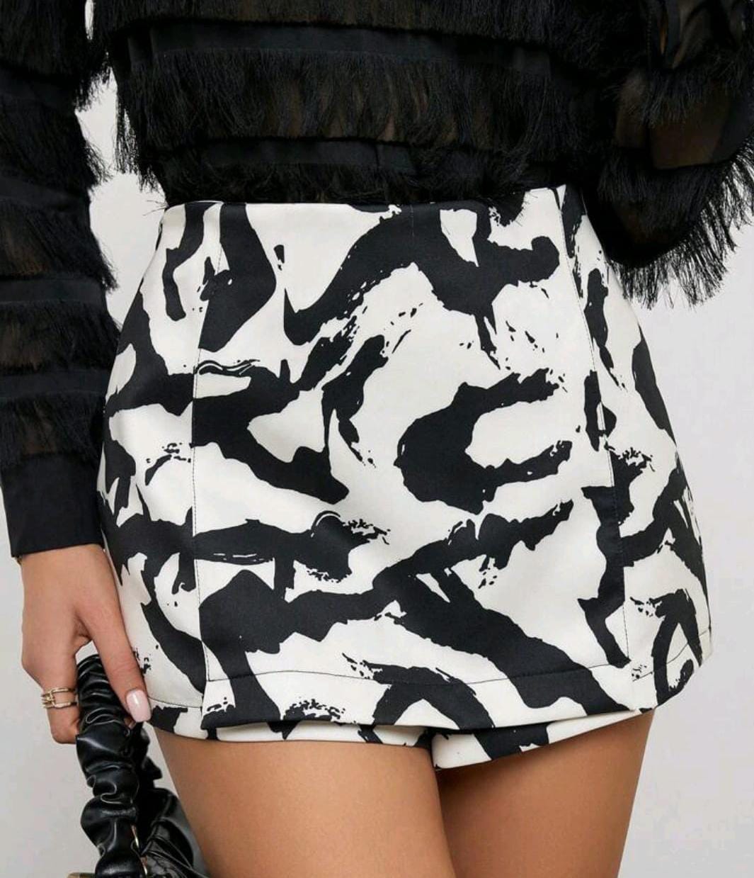 Skort Estampado Cebra