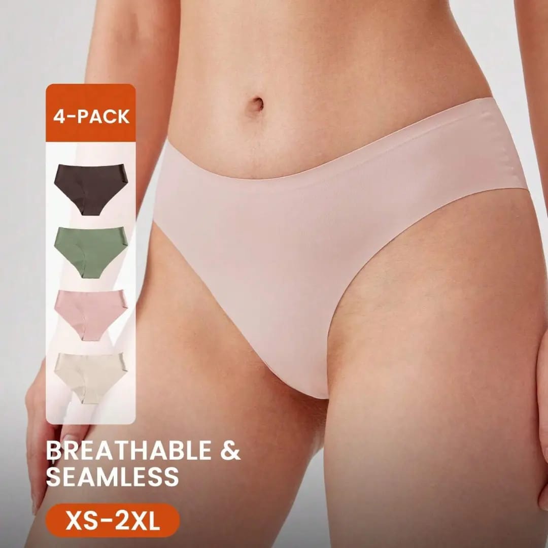 LUVLETTE 4 paquetes bikinis de talle bajo