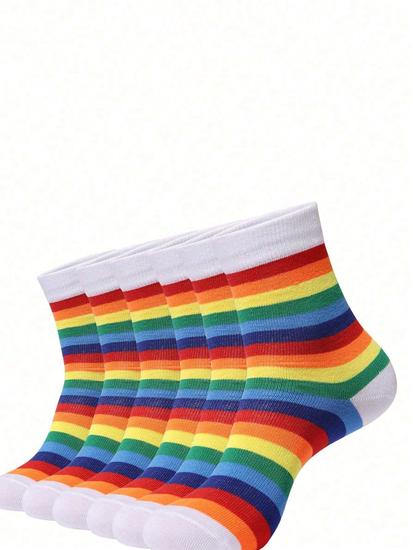 Calcetas con arcoiris