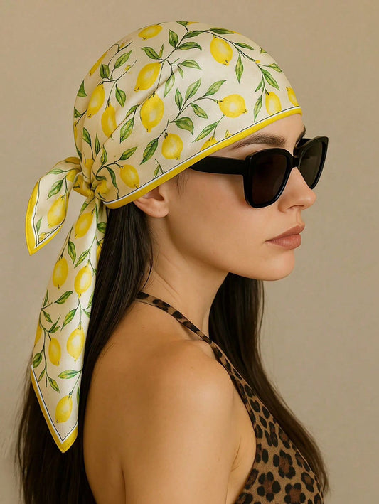 Pañuelo con print de limones