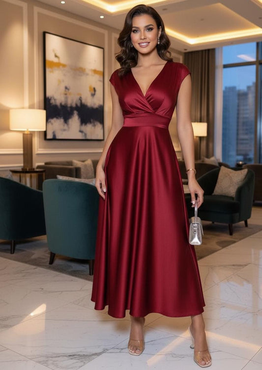 Vestido rojo elegante