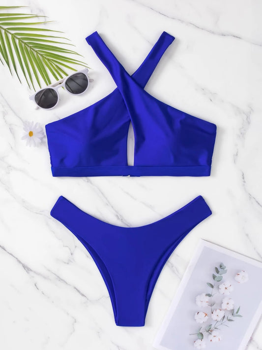 Traje de baño azul 2pcs