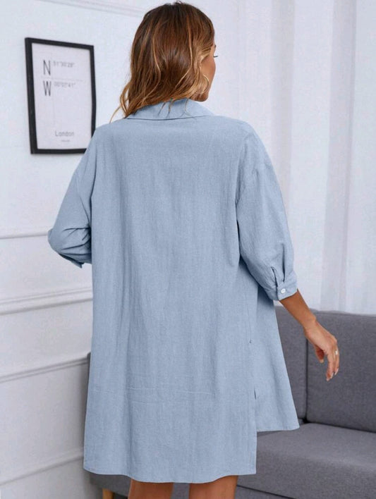 Top Oversize Celeste