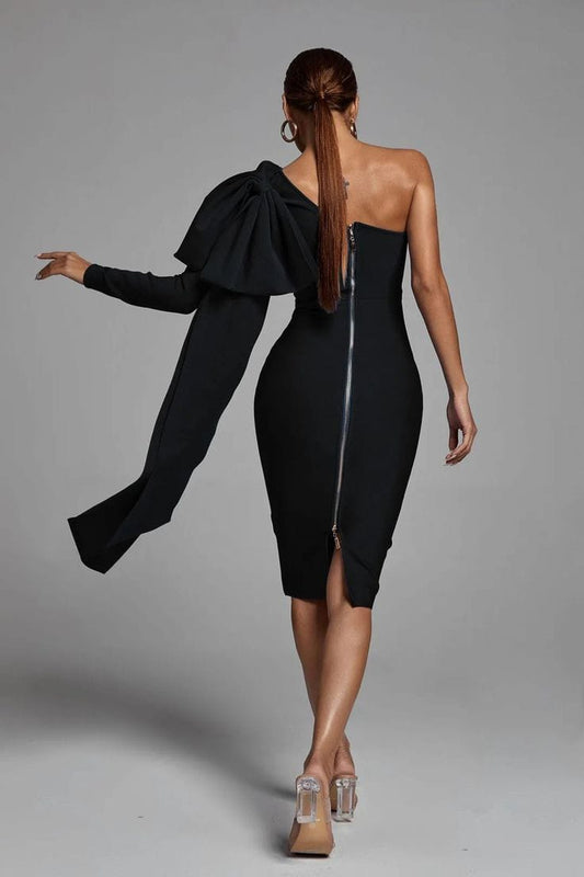Vestido lazo negro Bella Barnett