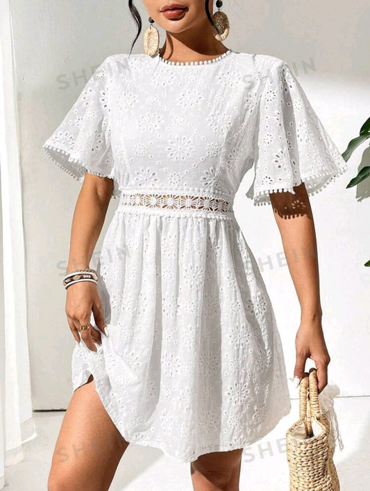 Vestido blanco espalda abierta