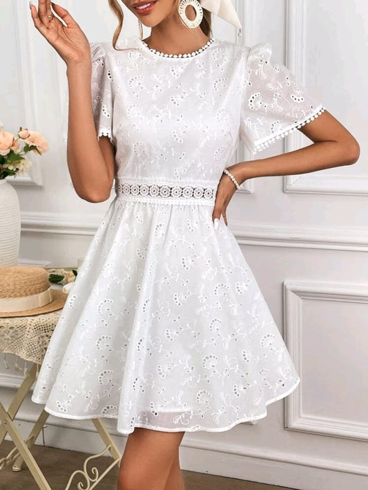 Vestido blanco espalda abierta