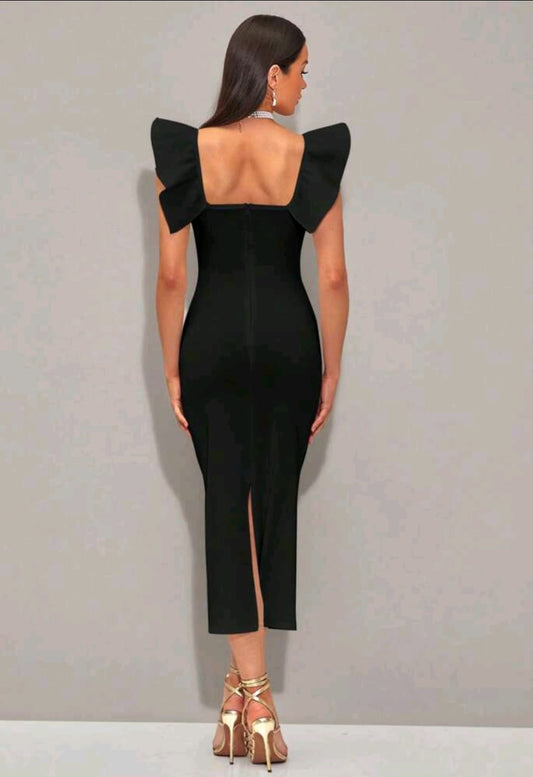 Vestido negro largo