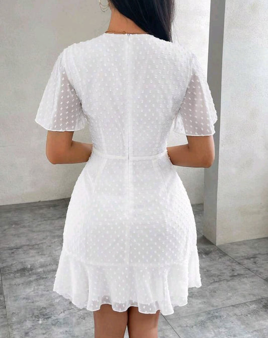 Vestido Blanco Chifon corto