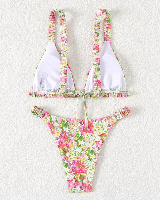 Traje de baño estampado floral