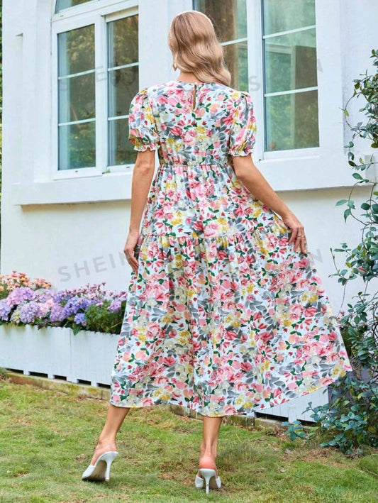 Vestido Maternidad Estampado largo