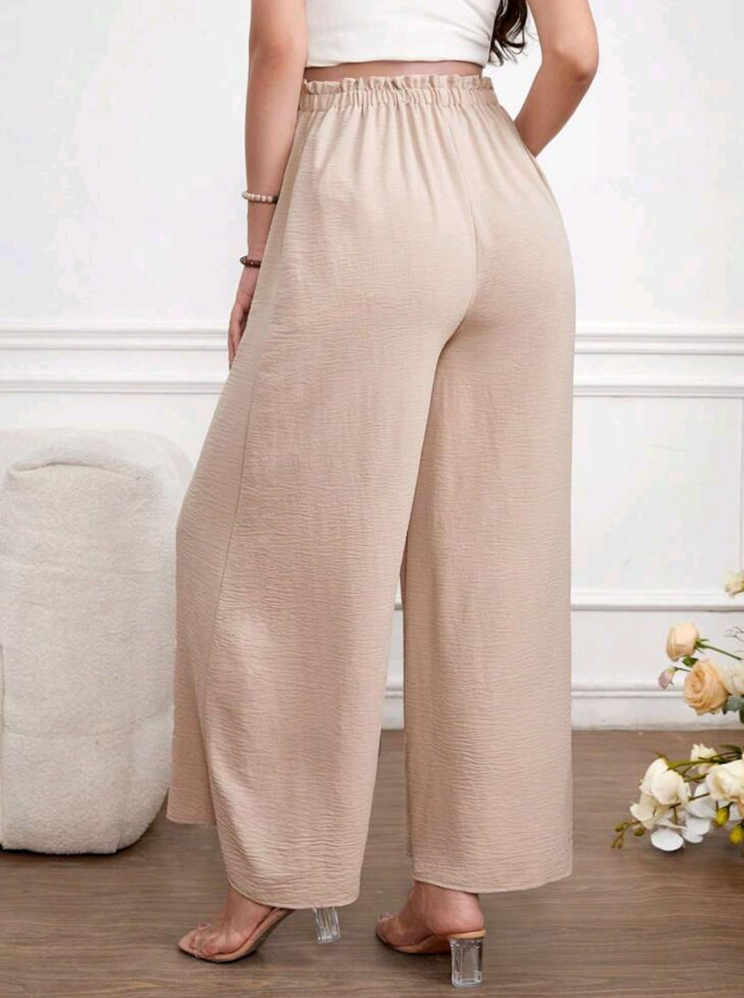Pantalón Maternidad Crema